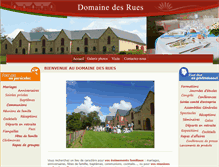 Tablet Screenshot of domainedesrues.com